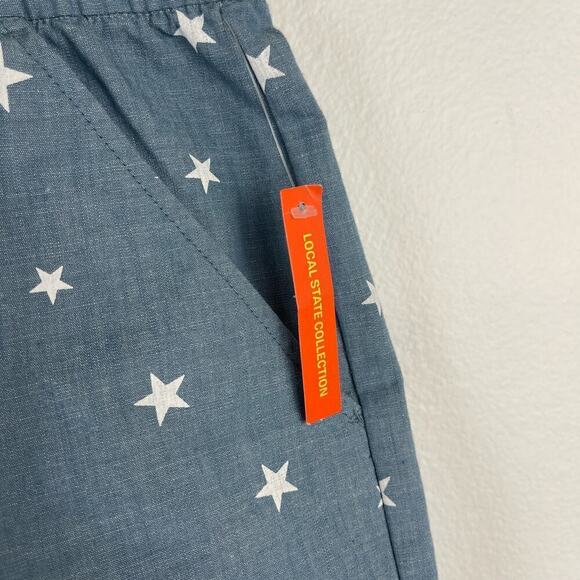 Magellan Outdoors Women's Chambray Shorty Americana Stars Shorts Plus Size 3X - Picture 5 of 11